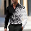 Crimson Floral Dress Shirt