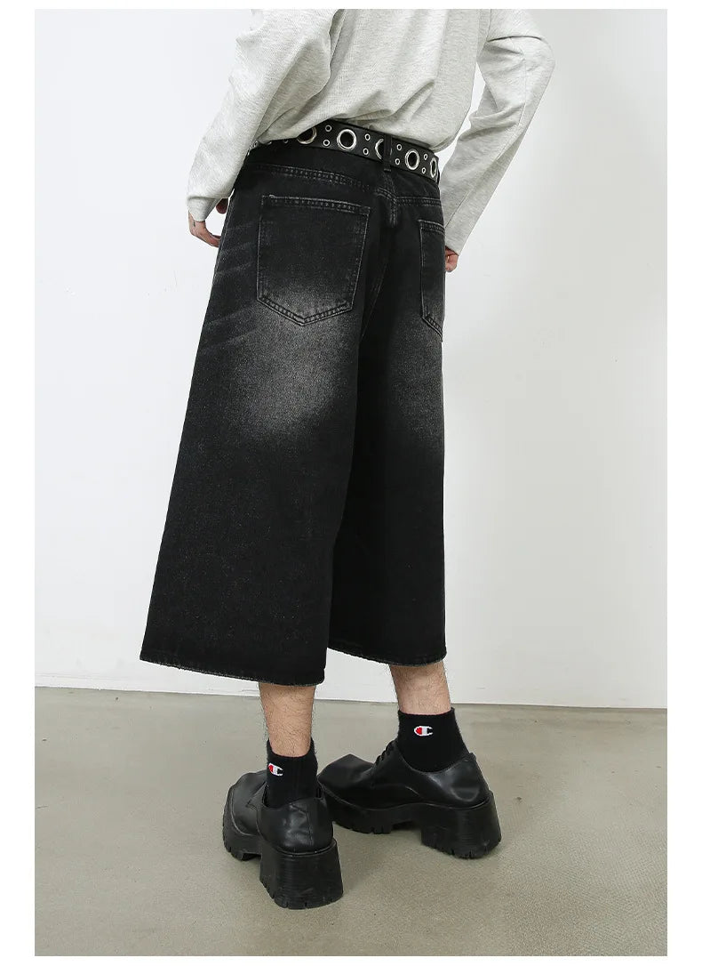 OverEase™ – Vintage Oversize Denim Shorts 2025 (Wide Leg, Relaxed & Throwback Inspired)