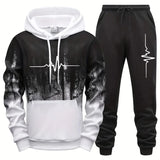 Men's Casual Jogging Tracksuit Set