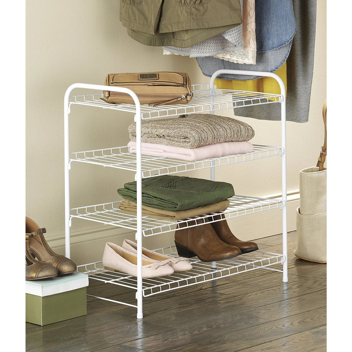 Women Shoe Rack 4 Tier Organizer