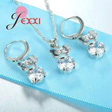 Bridal 925 Silver Zirconia Jewelry Set