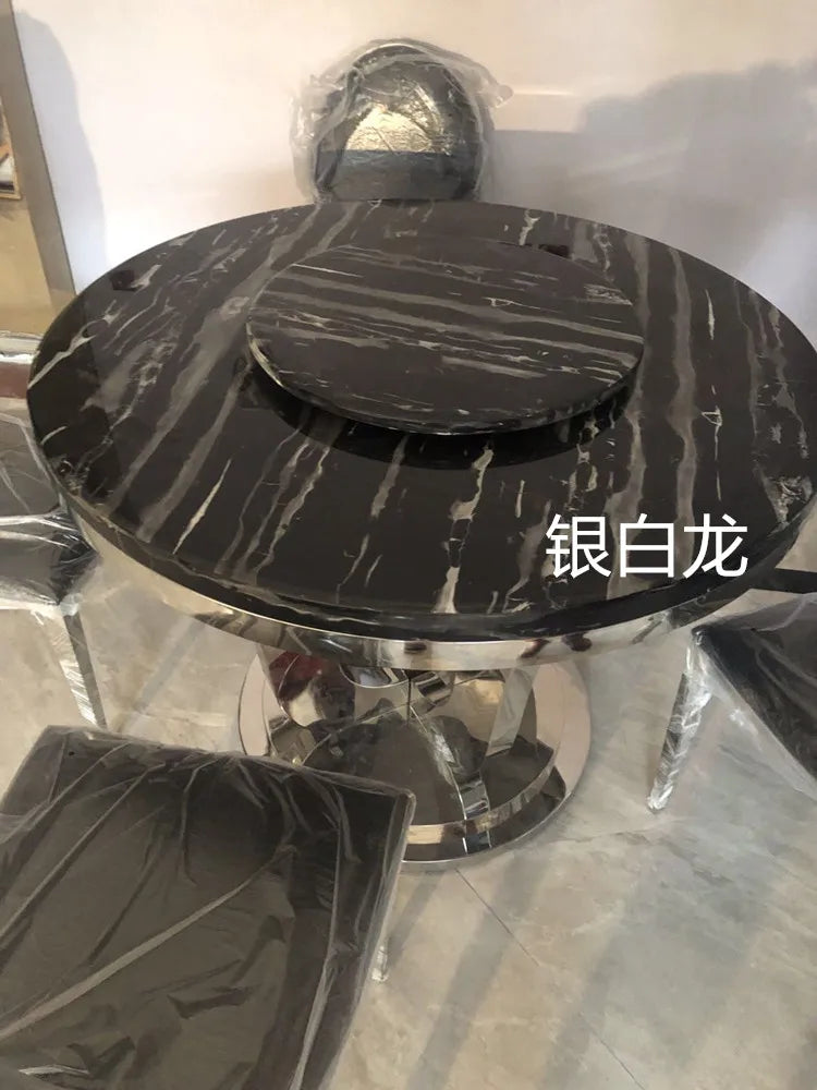 Rotating Metal Dining Table