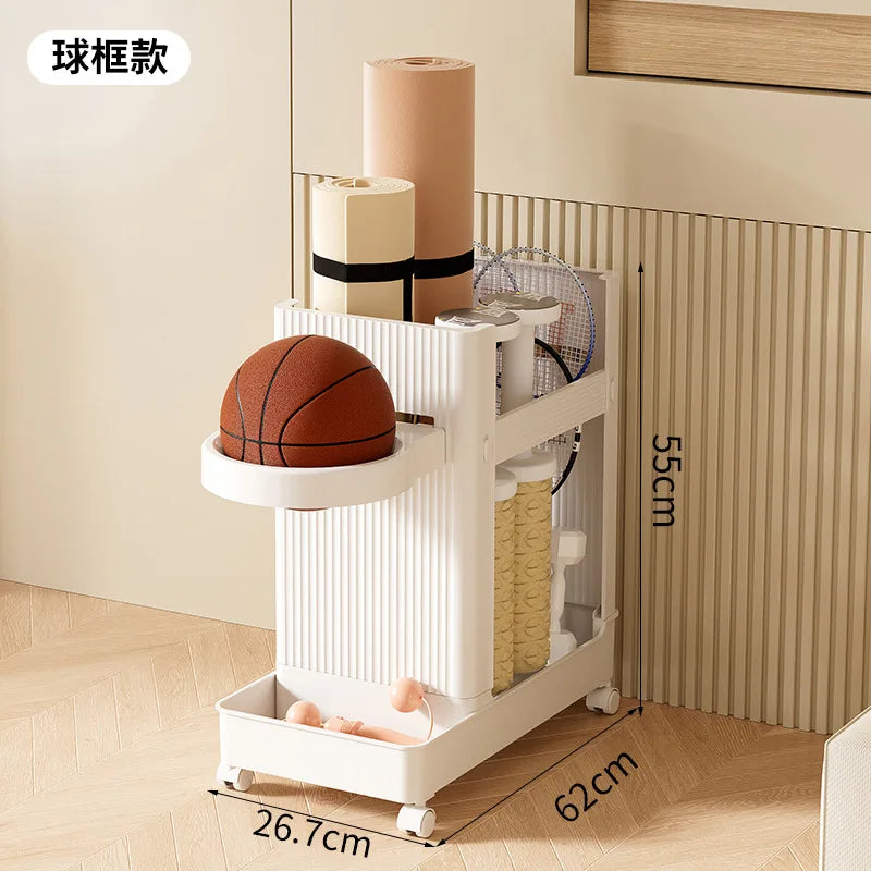 Slim Home Storage Cart Rack