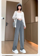 Wide-Leg Low-Waist Maternity Pants