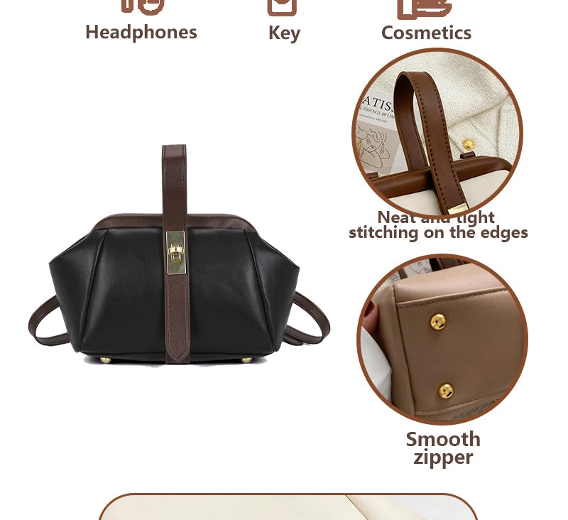 Elegant Leather Crossbody Handbag