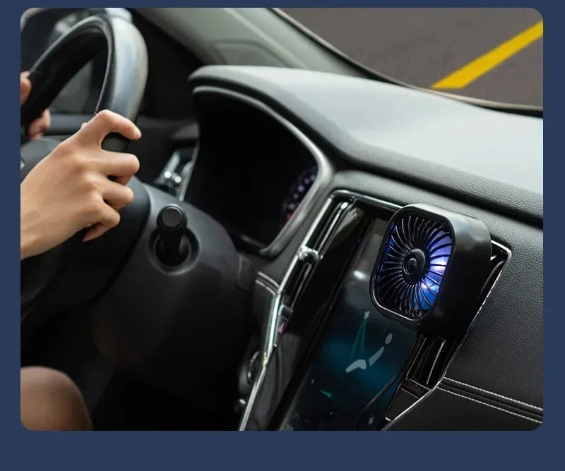Car Air Outlet Mini USB Fan