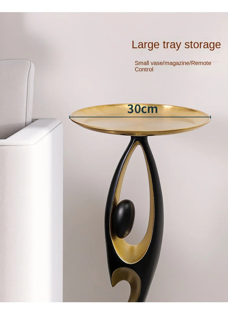 Abstract Sofa Side Table