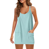 Women Sleeveless Tennis Onesie