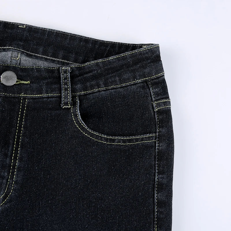 FlareRush™ – 90s Low Waist Cargo Pants (Vintage Y2K, Korean Flare)