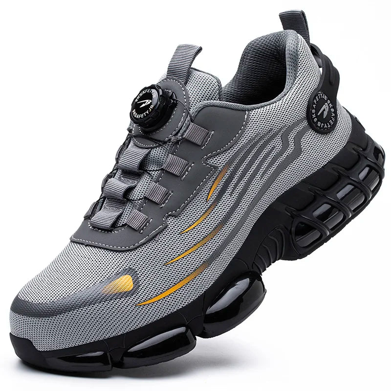 Men Rotating Button Safety Sneakers