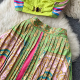 Women's Crop Top & Skirt Set