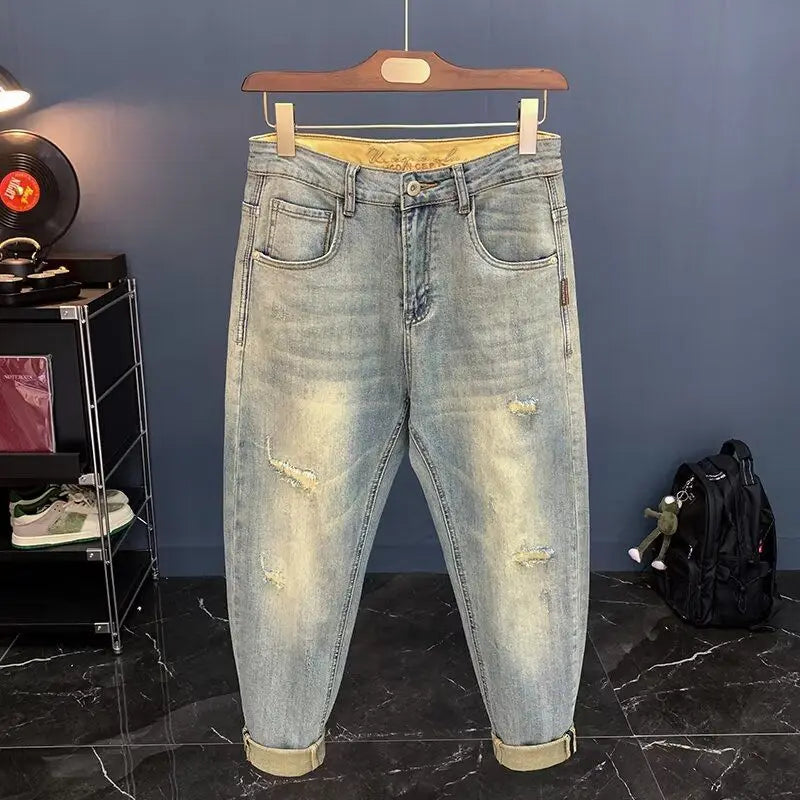 Men’s 2025 Ripped Vintage Jeans