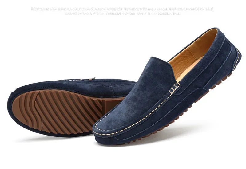 Men’s 2025 Luxury Suede Boat Loafers