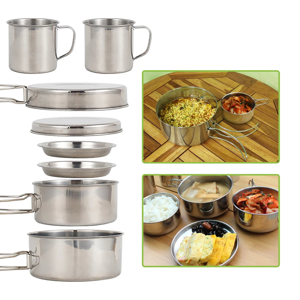 Camping Mess Kit (8pcs)