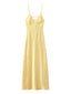 Golden Luxe Satin Maxi Dress