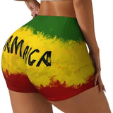 Women High Waist Skinny Shorts
