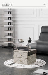 Modern Acrylic Bedside Storage Cabinet