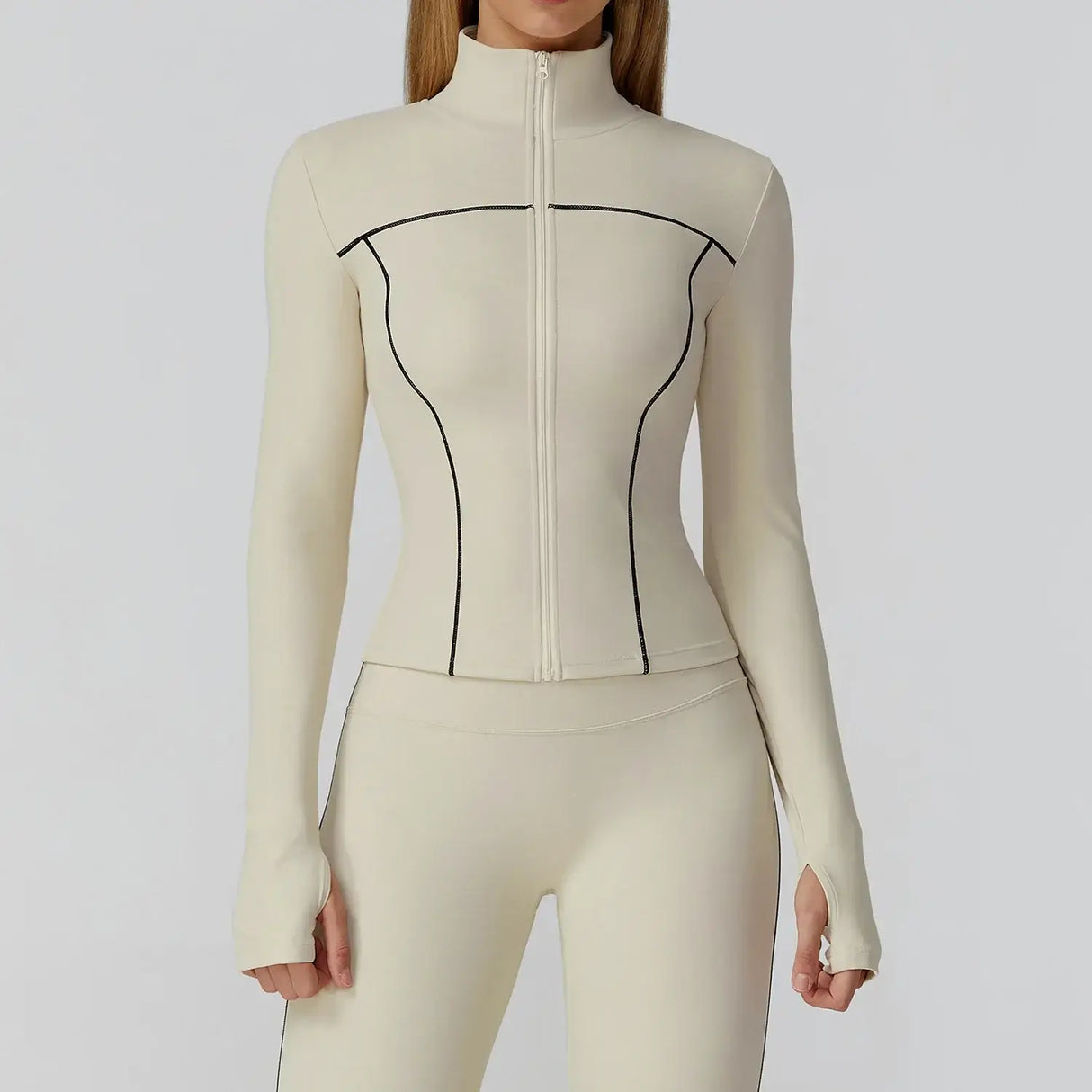 Women Slim Fit Long Sleeve Running Jacket