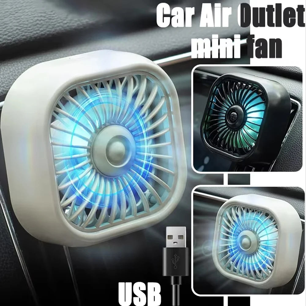 Car Air Outlet Mini USB Fan