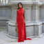 Luxe Satin Halter Evening Gown