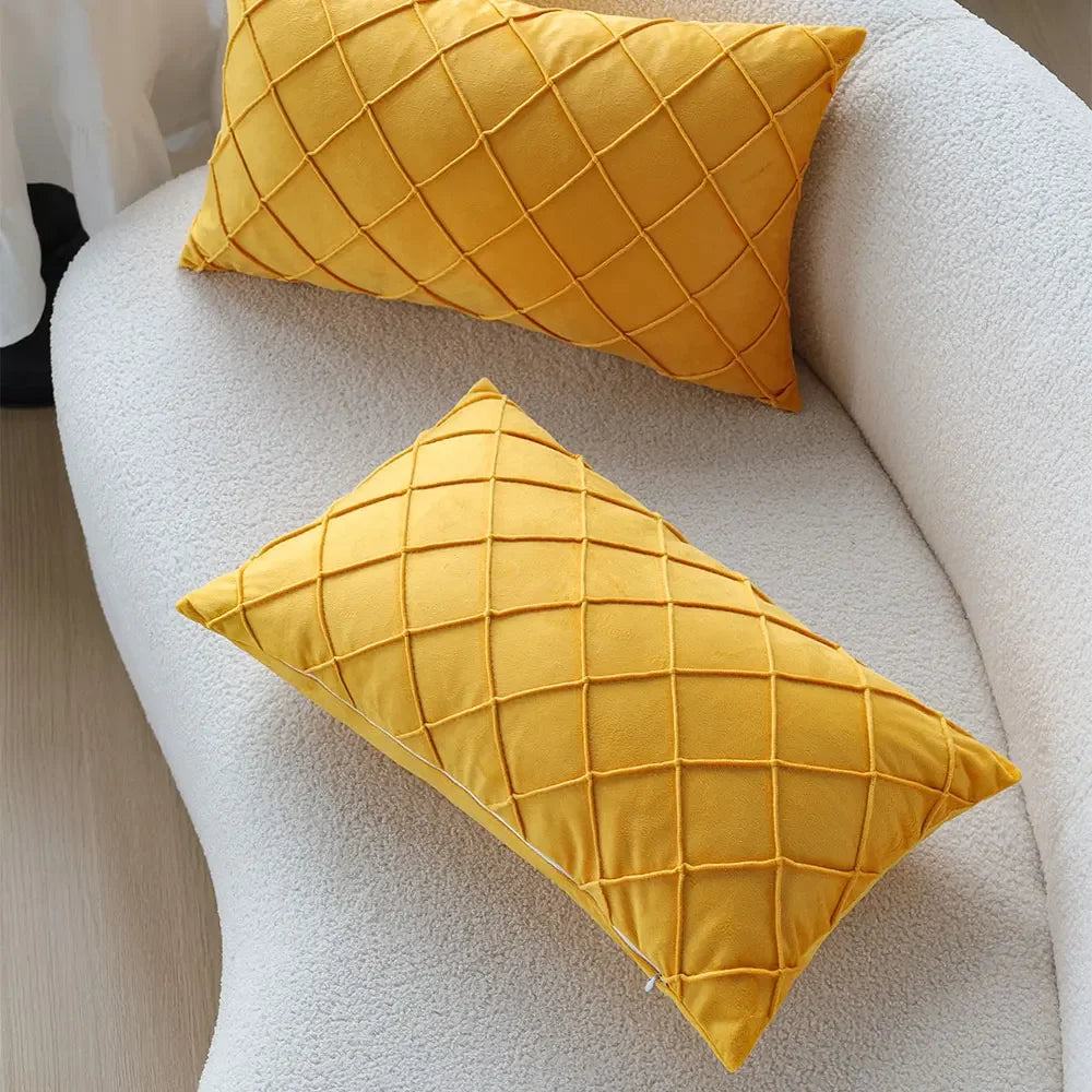 Yellow Decorative Pillow Cover