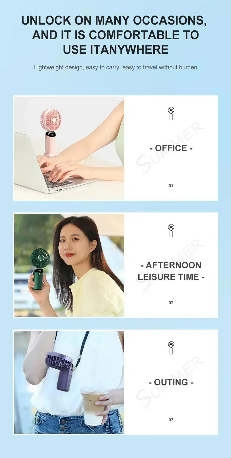 Portable Neck Fan Air Cooler