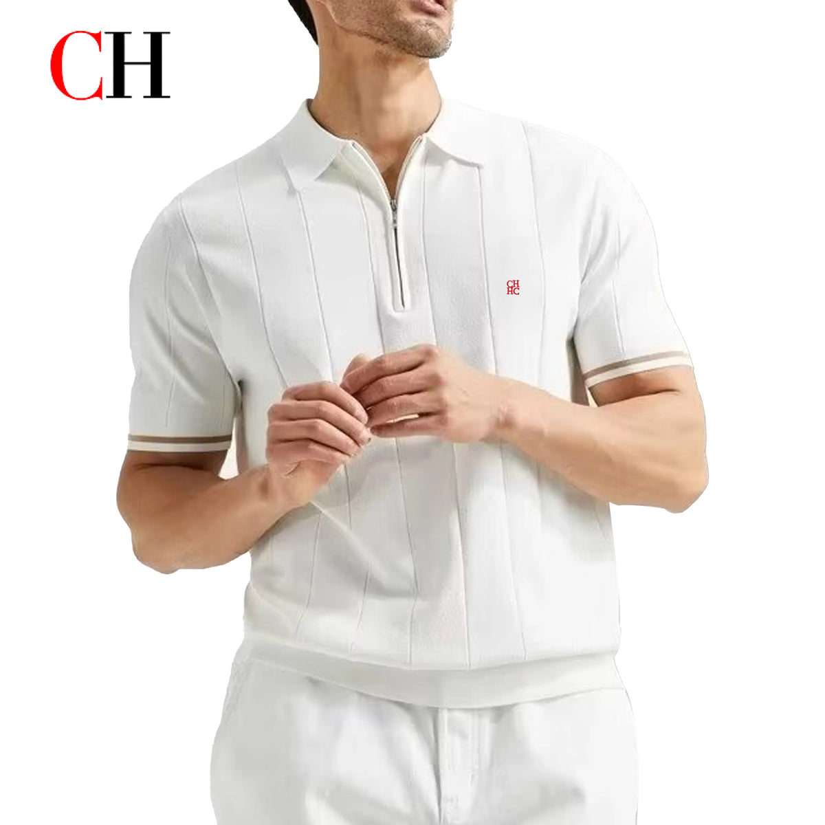 Executive Zip Knit Polo