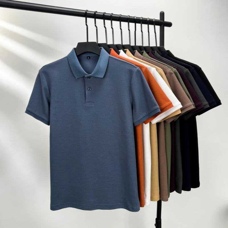 Men Cotton Breathable Polo Shirt