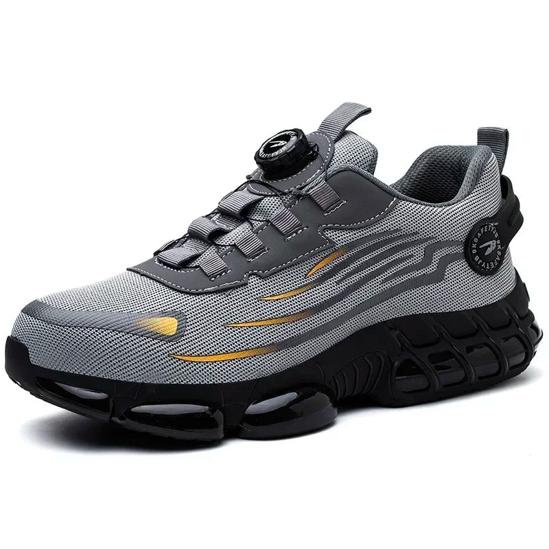 Women Safety Shoes White Lightweight Sneakers