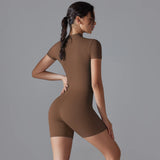 Women's Breathable Sports Yoga Bodysuit – Quick Dry Fitness Jumpsuit