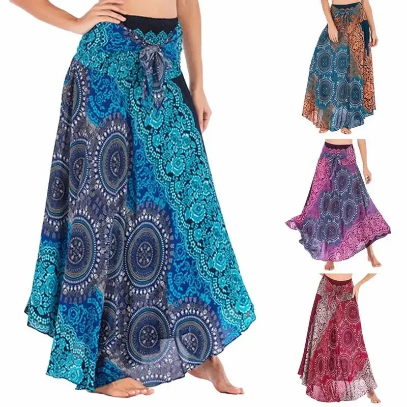 Women Vintage Plaid Button Midi Skirt