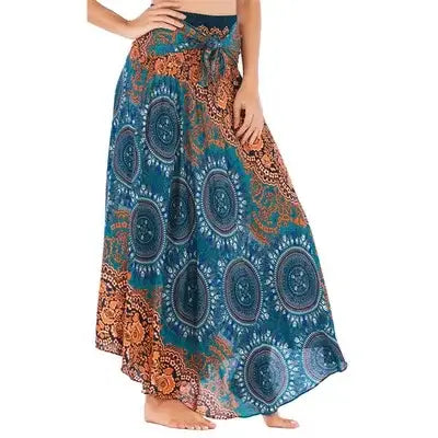 Women Vintage Plaid Button Midi Skirt