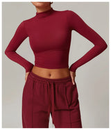 Women's Long Sleeve Yoga Shirt – Outdoor Running Fitness Top