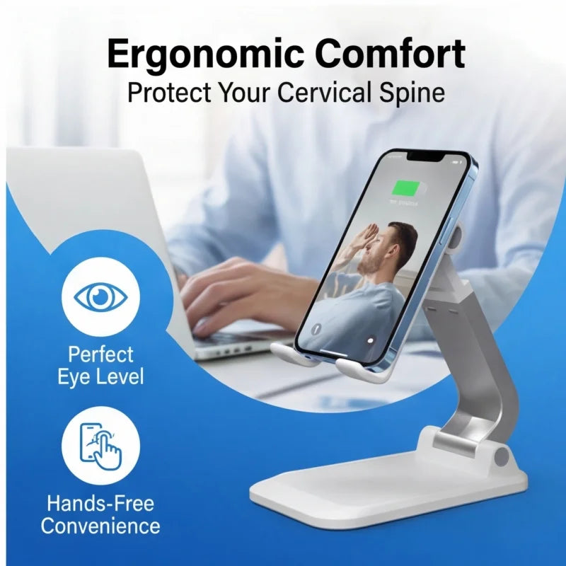 Universal Adjustable Phone & Tablet Stand for Desk