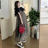 Summer Maternity Two-Piece Skirt Set