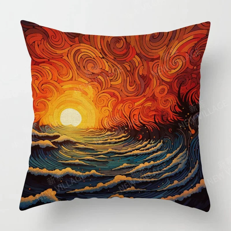 Abstract Sofa Pillow Cover