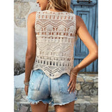 Rib Knit Sleeveless Slim Fit Crop Top