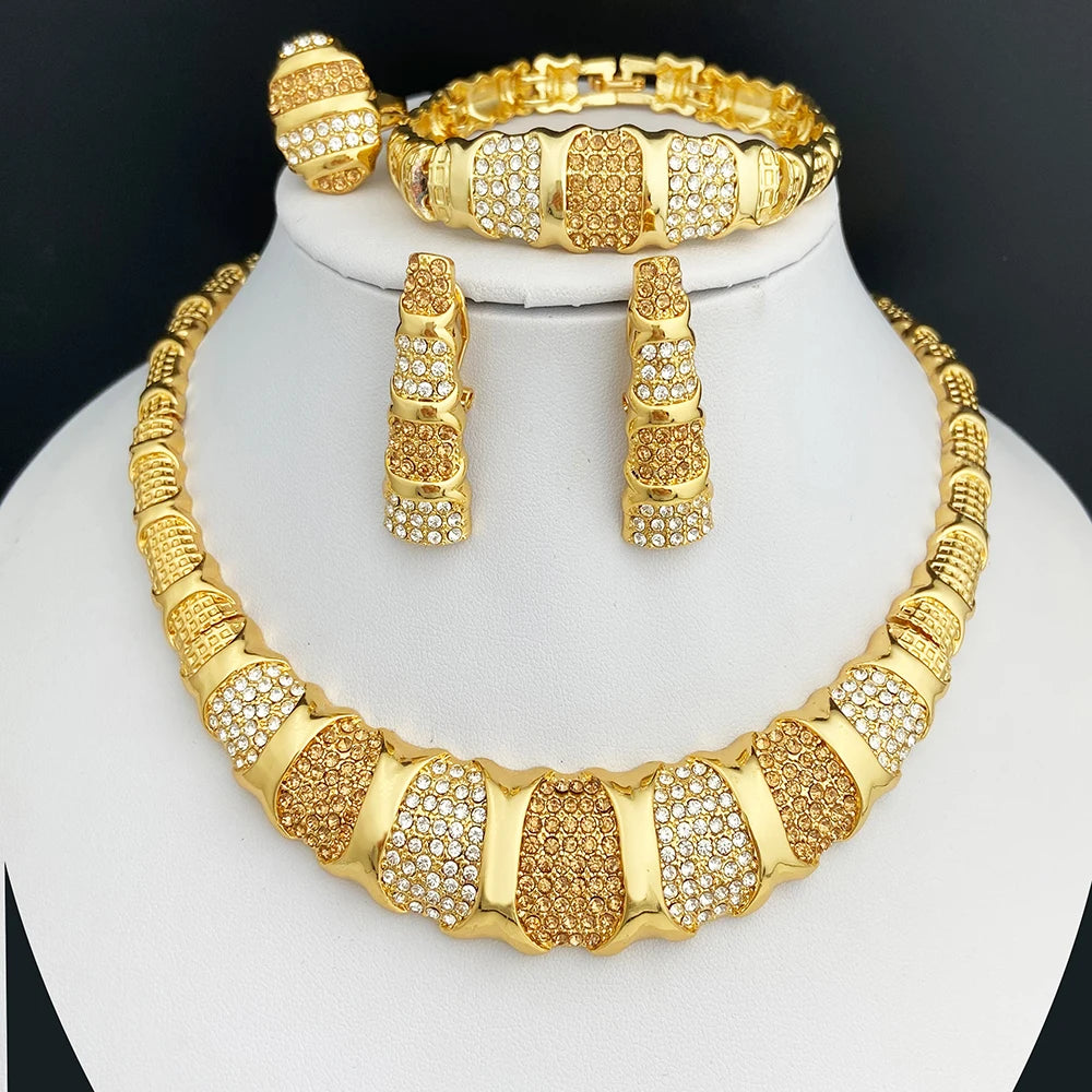 Dubai 18K Gold Plated Jewelry Set
