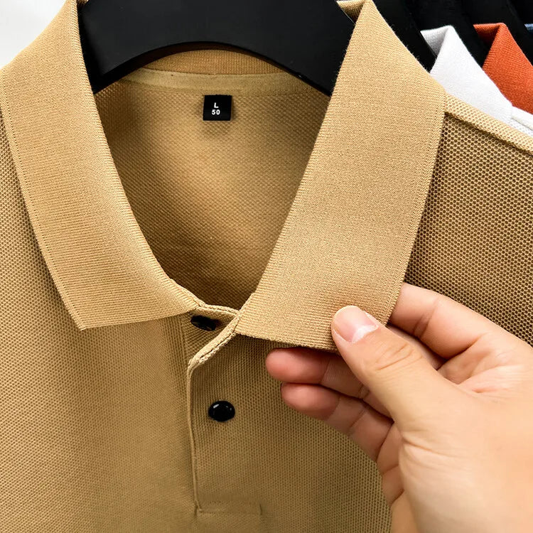 Men Cotton Breathable Polo Shirt