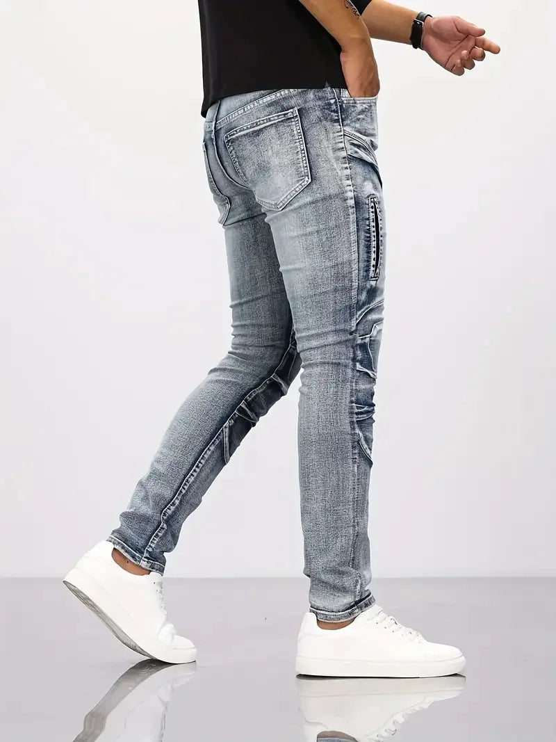 Men Small Leg Slim Jeans