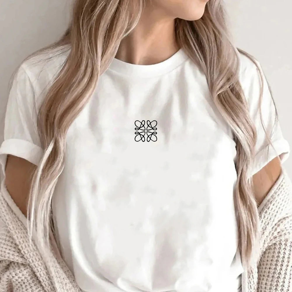Floral Alphabet Print Tee for Juniors