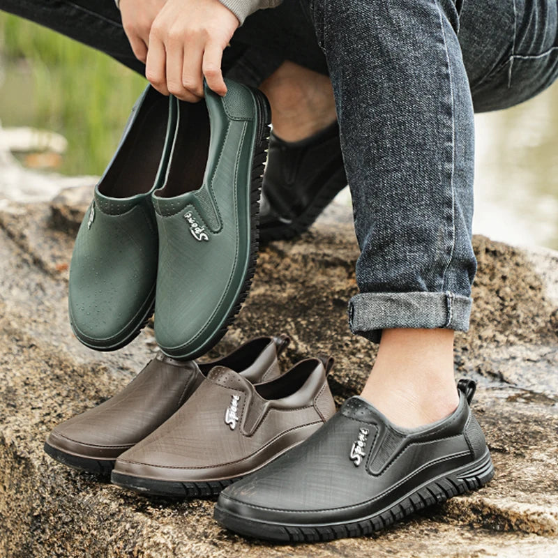 Men Low-Cut Rain Boots