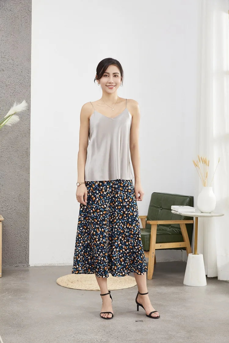 Double Layer Mulberry Silk Camisole Top