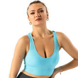 Women Ribbed Galaxy Seamless Sports Bra