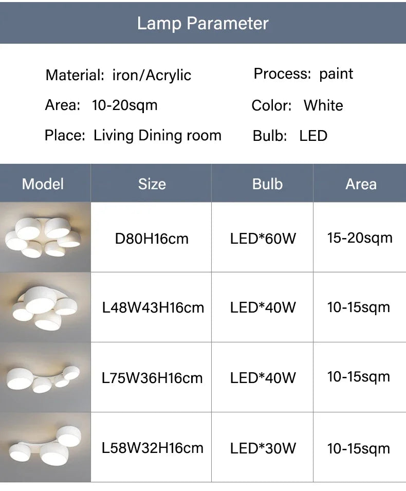 Minimalist LED Ceiling Main Light
