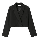 Cropique™ – Youthful Crop Blazer (Korean Style, Short Cut, Bold Look)
