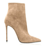 Suede Stiletto Boots