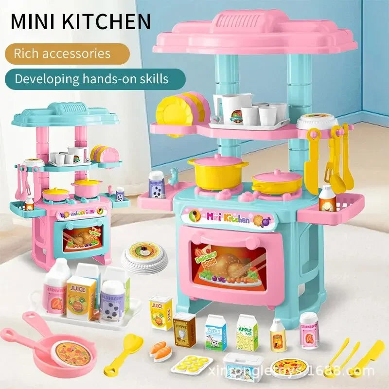 Kids Mini Kitchen Counter Play Set