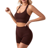 Women Seamless Yoga Bra Set