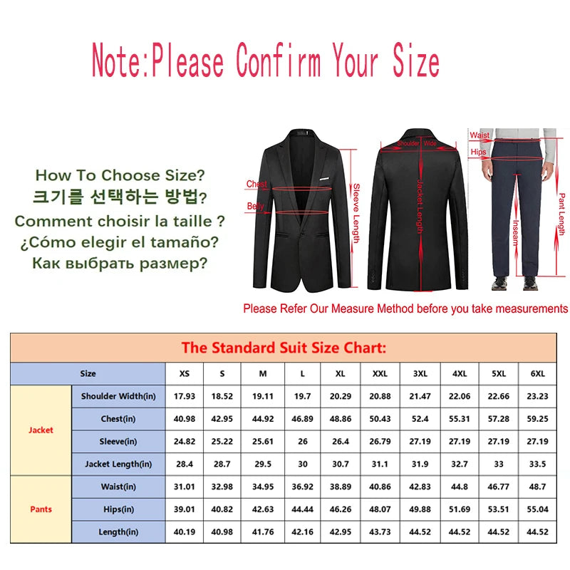 Men Corduroy 2-Piece Winter Suit